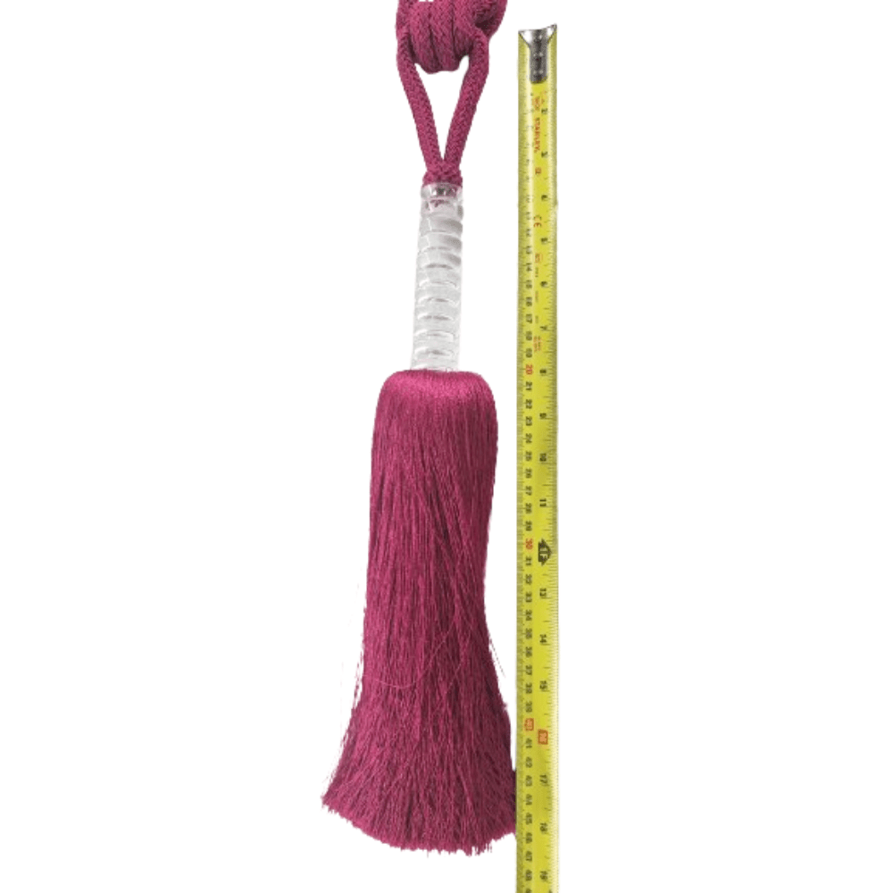 _Fuschia Luxury Tie Back with plastic collar. - Clearance Fabric Shop