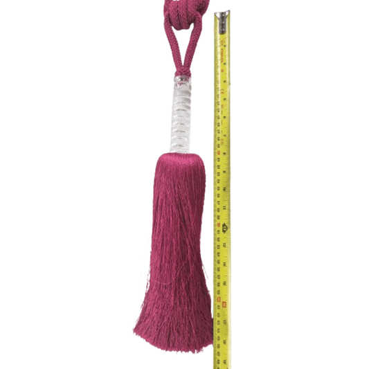 _Fuschia Luxury Tie Back with plastic collar. - Clearance Fabric Shop