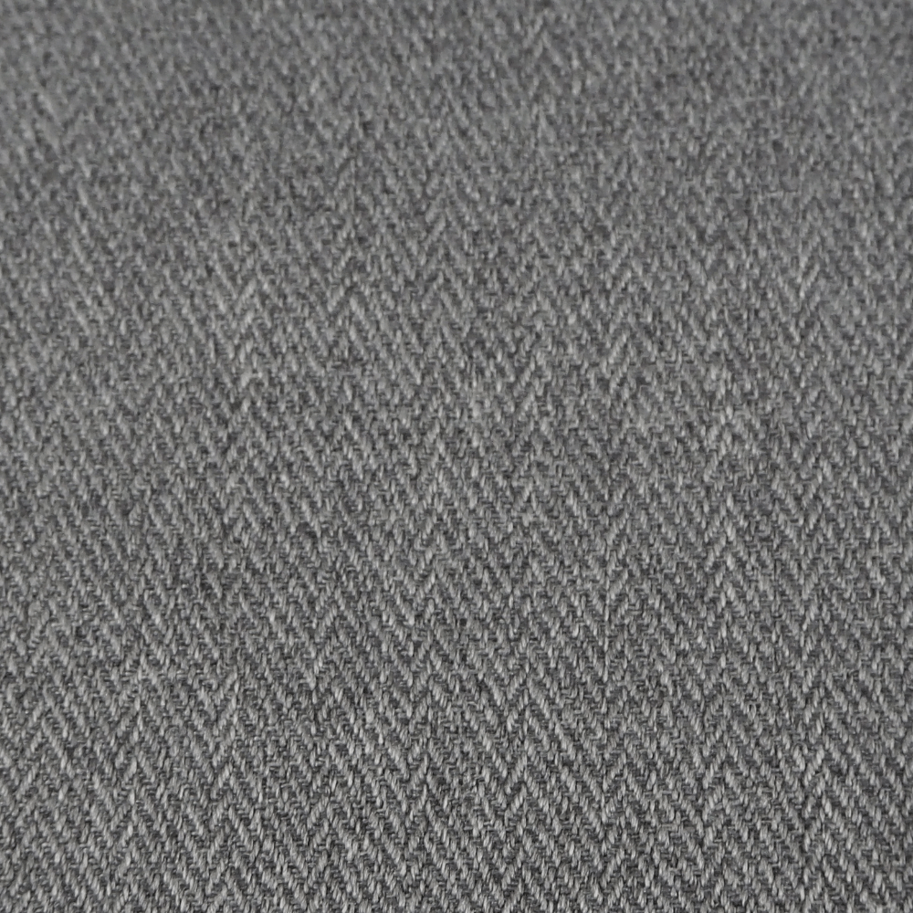 Grey Herringbone Tweed Curtain and Upholstery Fabric. - Clearance Fabric Shop