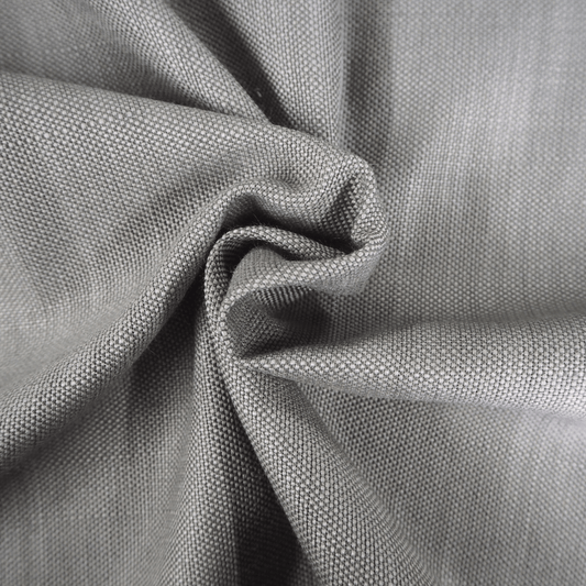 Grey Linen look woven Curtain and Upholstery Fabric. - Clearance Fabric Shop