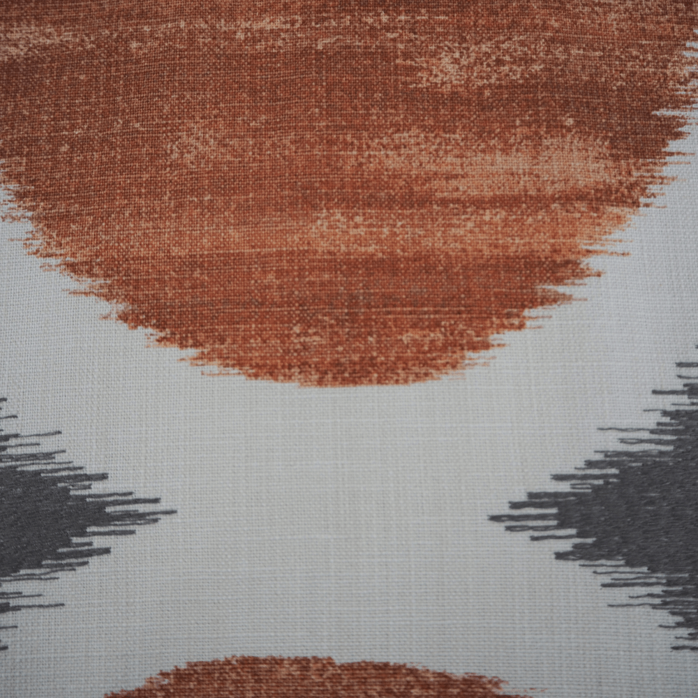 Harlequin Kumiko slate and russet Curtain and Upholstery Fabric. - Clearance Fabric Shop