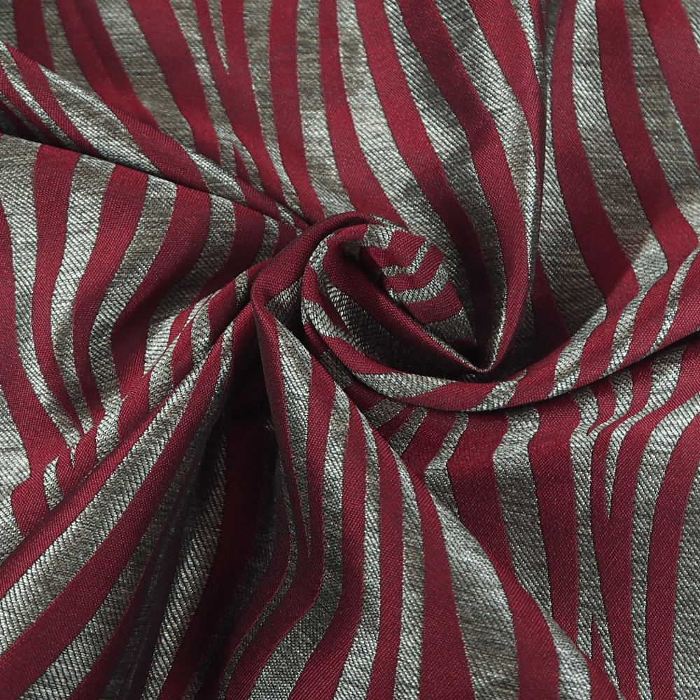 Iliv Impulse Wine Curtaining Fabric. - Clearance Fabric Shop