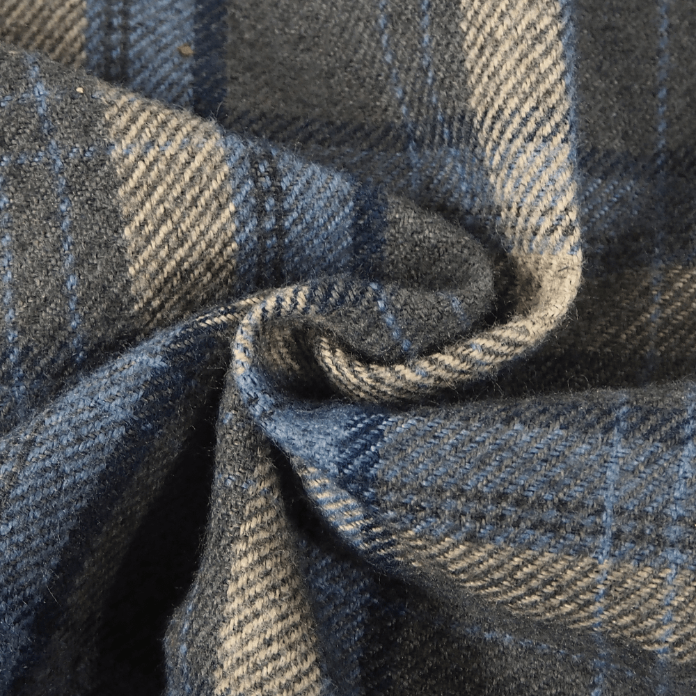 Iliv Lana Navy Curtain and Upholstery Fabric. - Clearance Fabric Shop