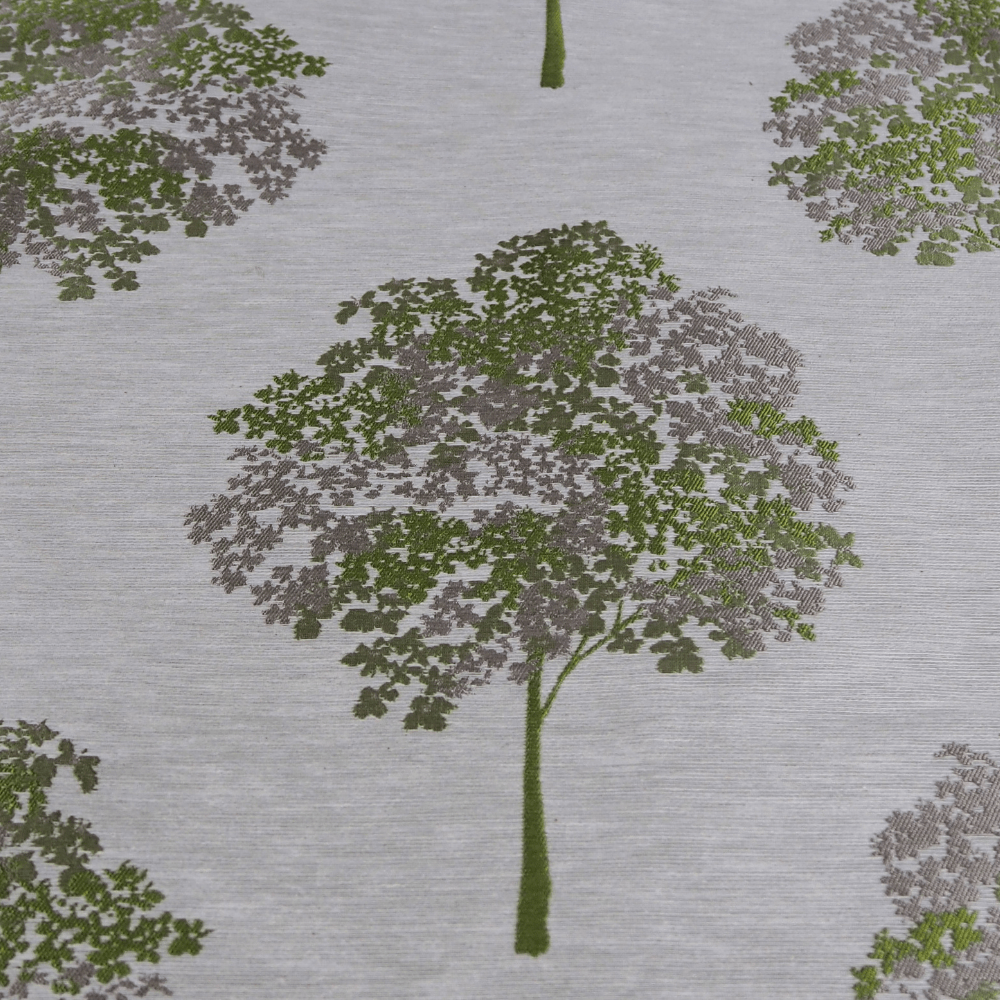 Iliv Woodland Green Woven Jacquard curtain fabric. - Clearance Fabric Shop