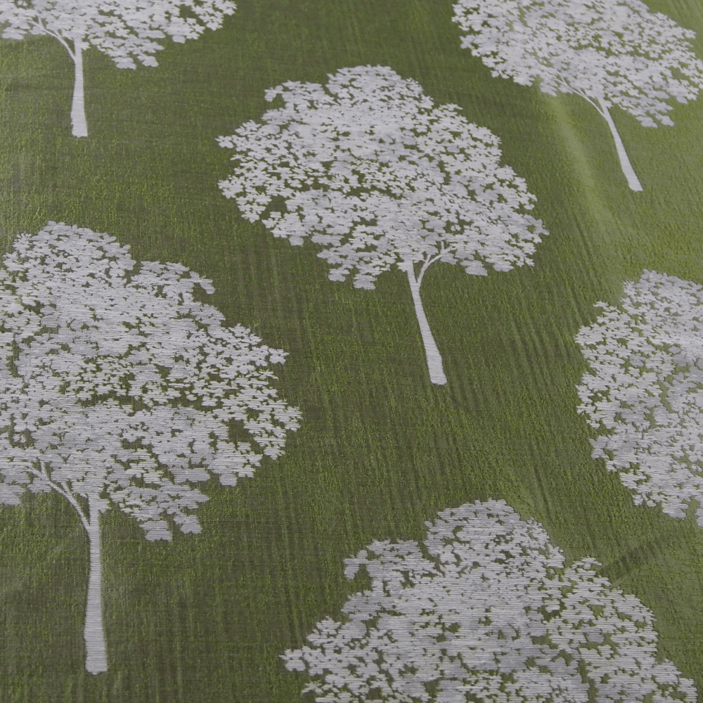 Iliv Woodland Green Woven Jacquard curtain fabric. - Clearance Fabric Shop