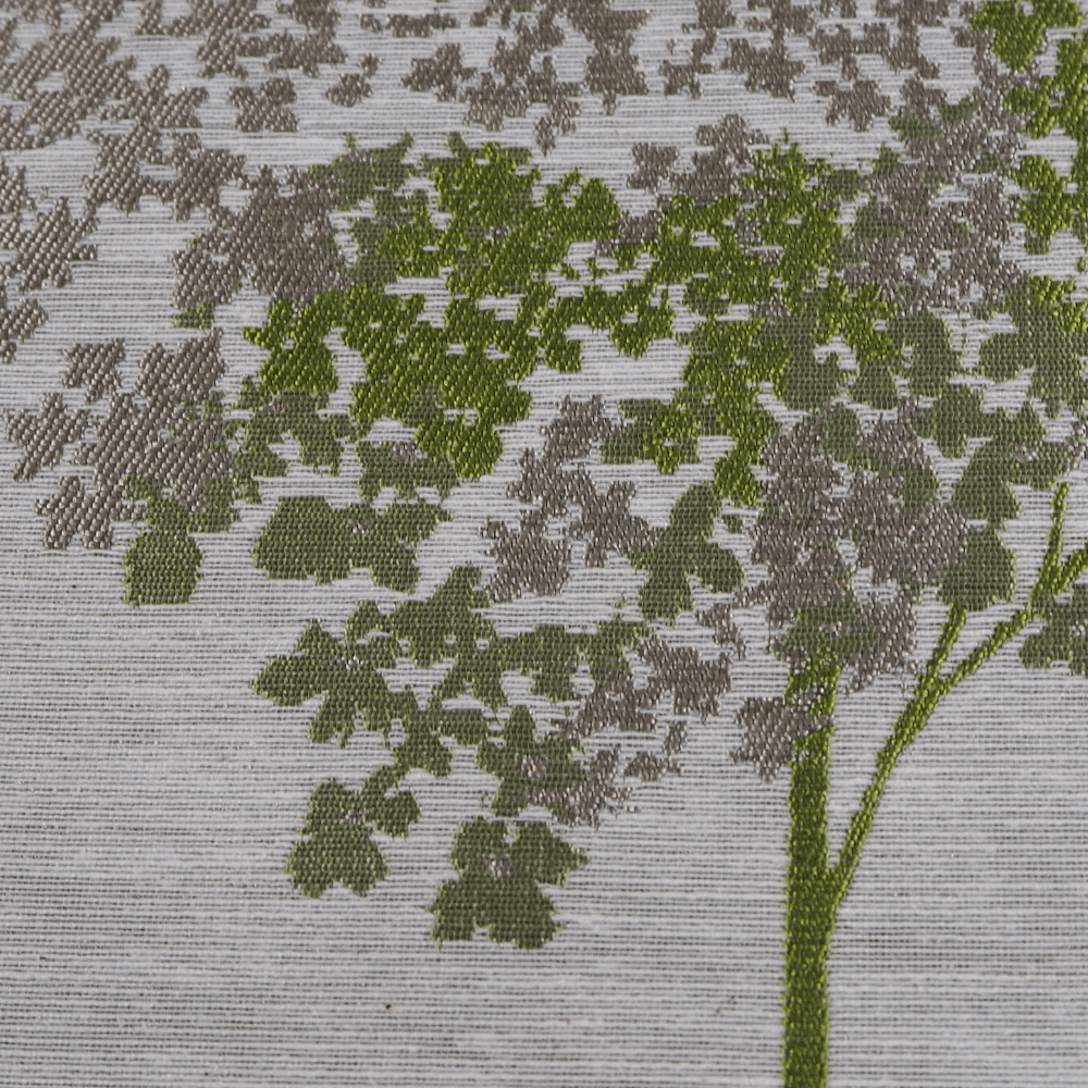 Iliv Woodland Green Woven Jacquard curtain fabric. - Clearance Fabric Shop