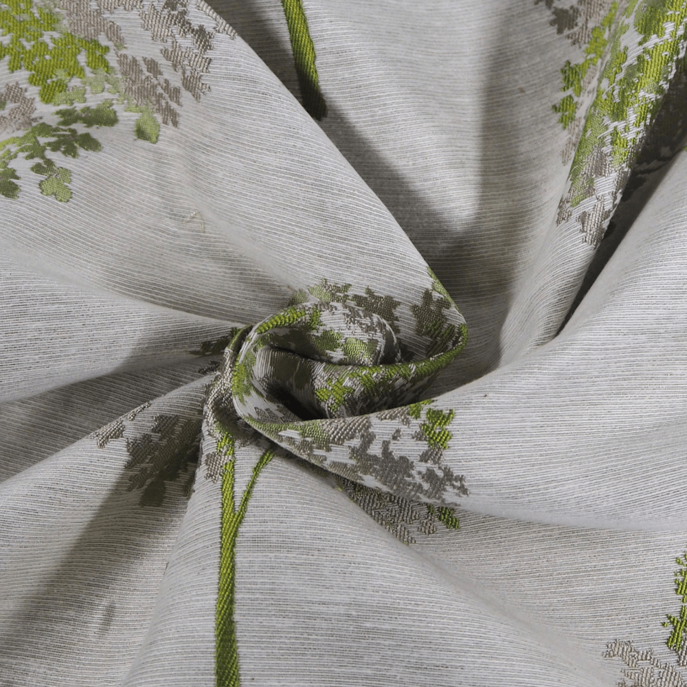 Iliv Woodland Green Woven Jacquard curtain fabric. - Clearance Fabric Shop