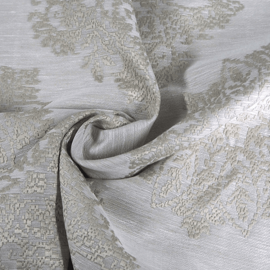 Linwood Amaya Oyster Curtain and Upholstery Fabric. - Clearance Fabric Shop