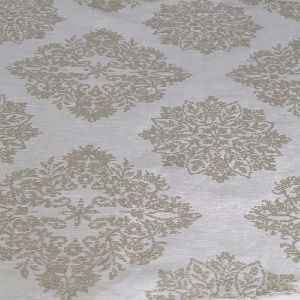 Linwood Amaya Oyster Curtain and Upholstery Fabric. - Clearance Fabric Shop