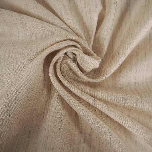 Natural Linen Look Sheer double width curtain fabric - Clearance Fabric Shop