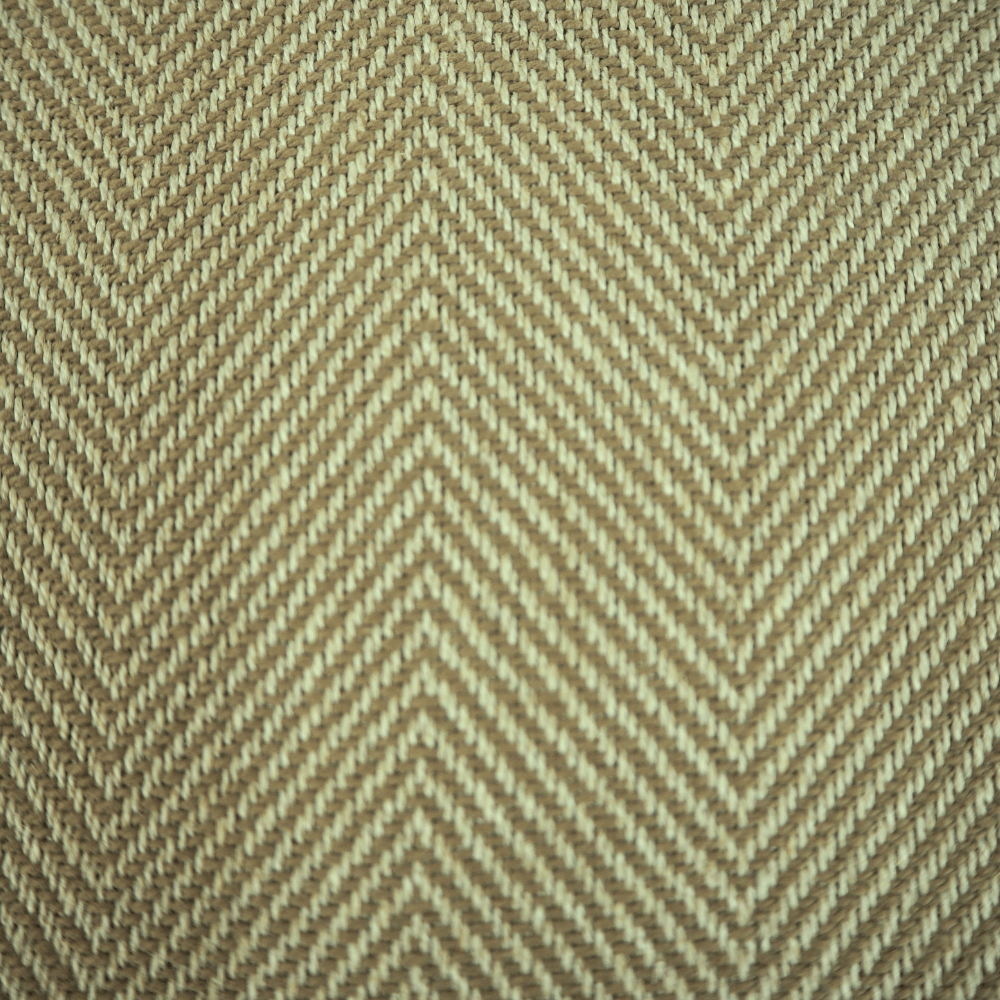 Olive and cream herringbone Curtain Fabric. - Clearance Fabric Shop