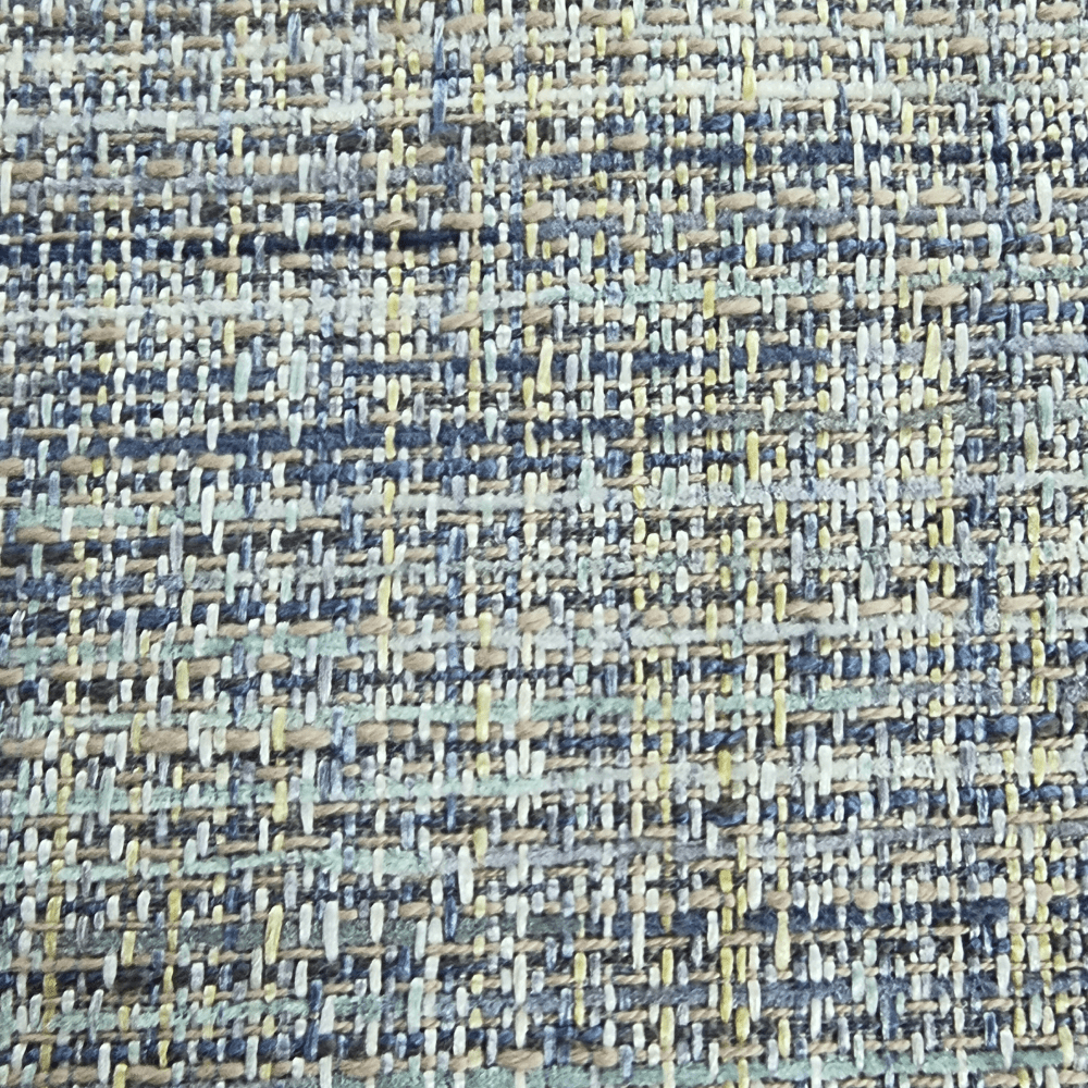 Osborne and Little Woven blue/green Curtain and Upholstery Fabric. - Clearance Fabric Shop