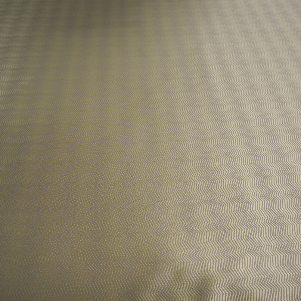 Panaz Buttermilk on grey - lightweight curtain fabric - Clearance Fabric Shop