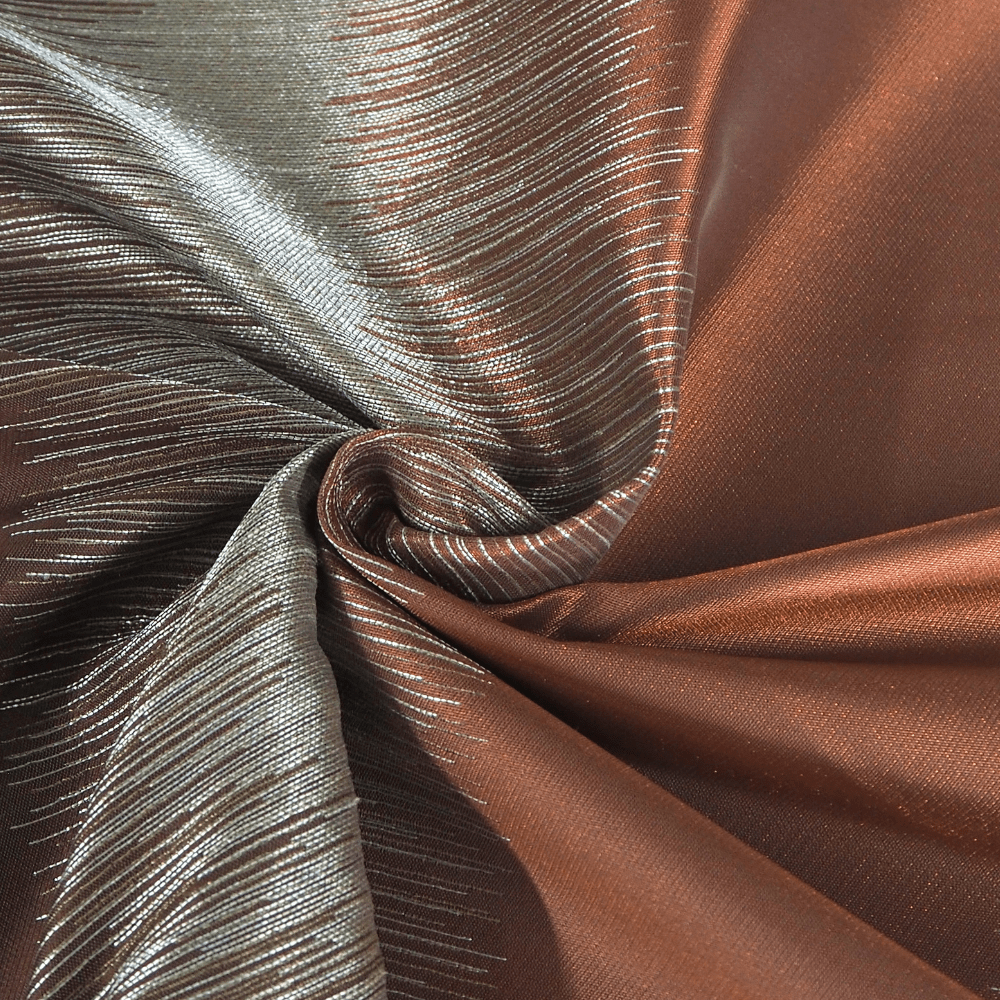 Panaz Debut Collection ,Caprice Pecan Spice FR curtain Fabric - Clearance Fabric Shop