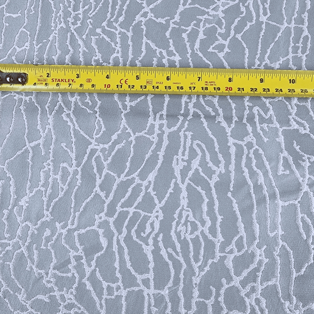 Panaz Raku Seafoam Fabric with white crackle design - Clearance Fabric Shop