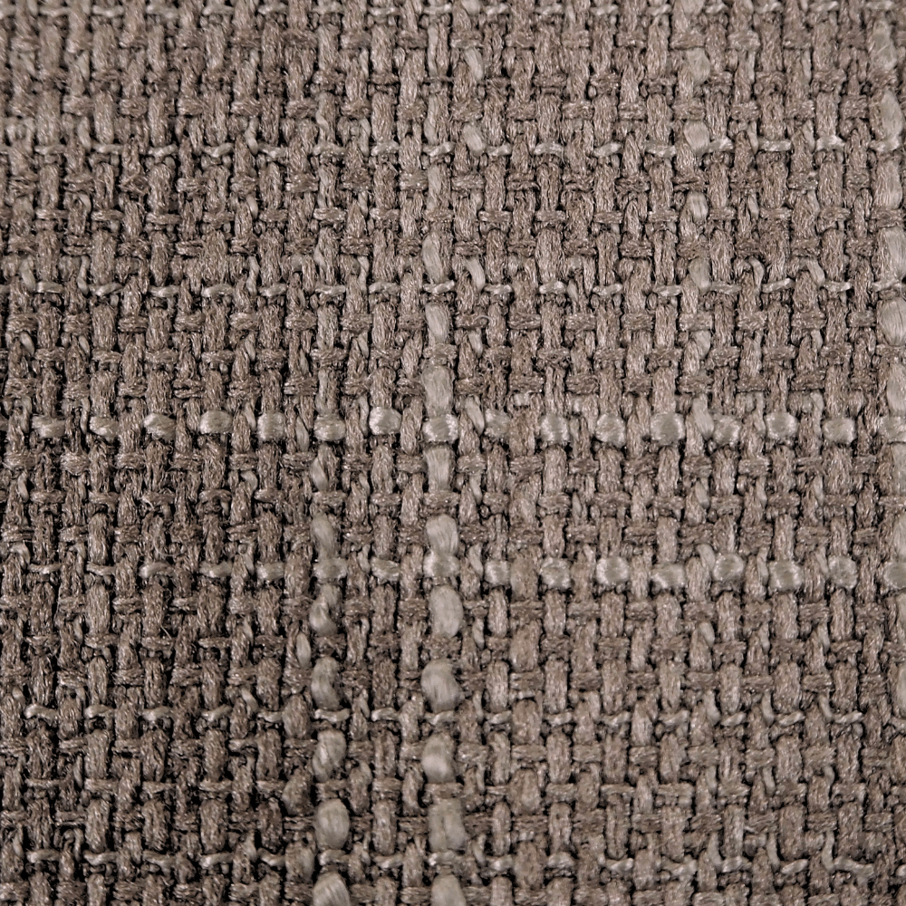 Plain Tonal Weave Mocha Curtain and Upholstery Fabric. - Clearance Fabric Shop