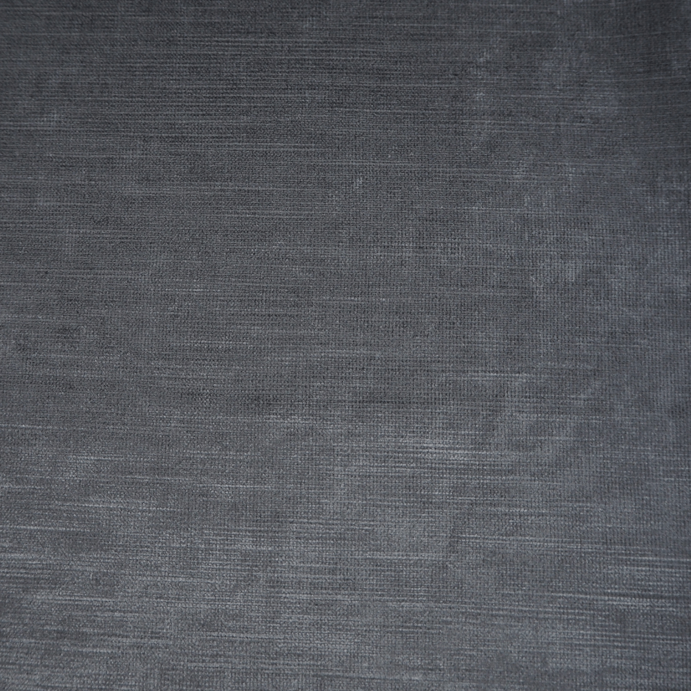 Plush Velvet/chenille Gunmetal Grey Curtain Fabric. - Clearance Fabric Shop