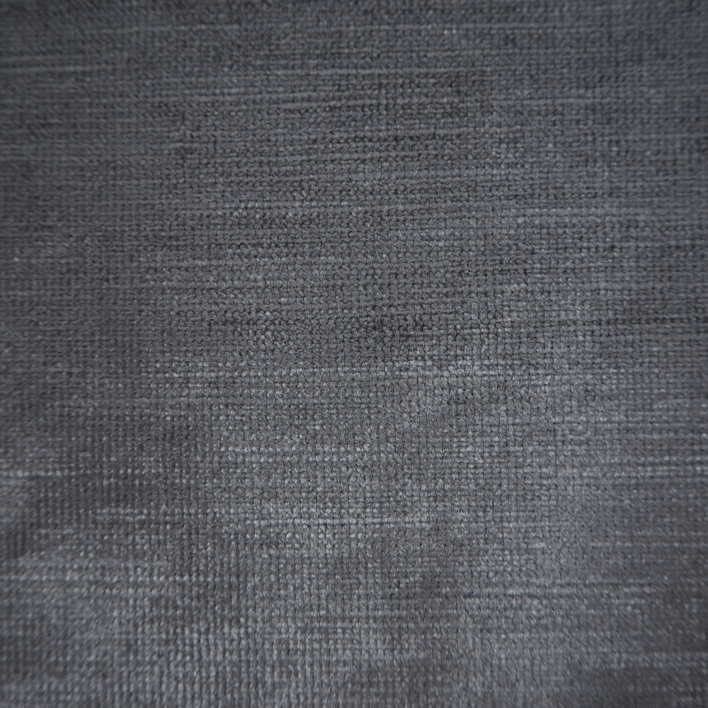 Plush Velvet/chenille Gunmetal Grey Curtain Fabric. - Clearance Fabric Shop
