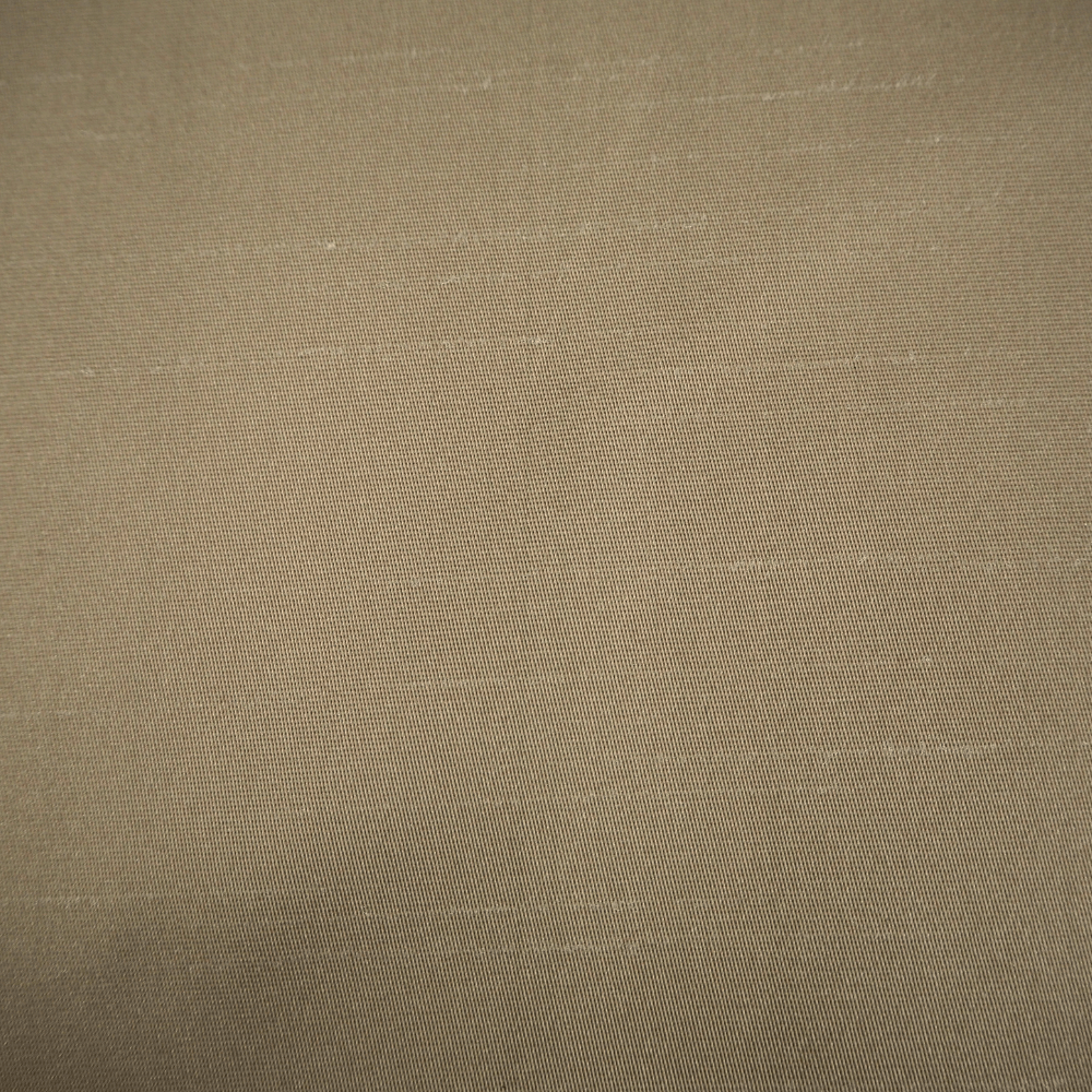 Poly Dupion Mushroom Curtain Fabric. - Clearance Fabric Shop