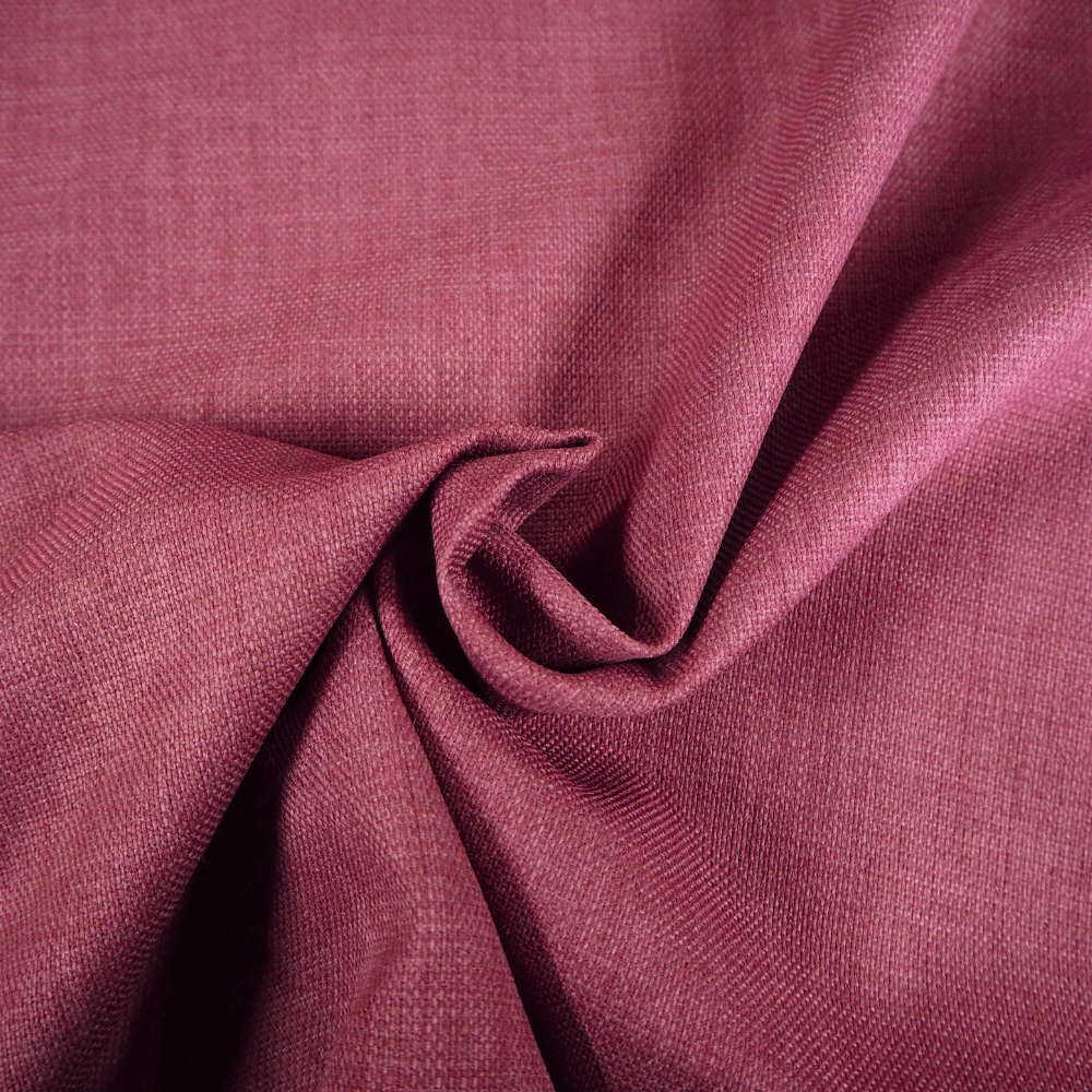 Romo Linara Claret linen effect Curtain and Upholstery Fabric. - Clearance Fabric Shop