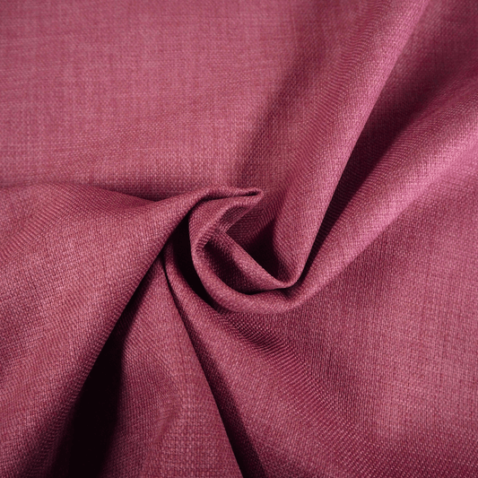 Romo Linara Claret linen effect Curtain and Upholstery Fabric. - Clearance Fabric Shop