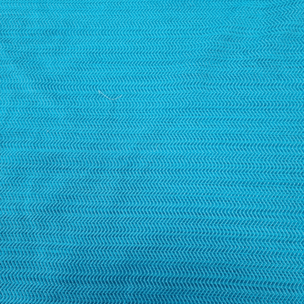 Romo Turquoise Herringbone Jacquard Curtain Fabric. - Clearance Fabric Shop