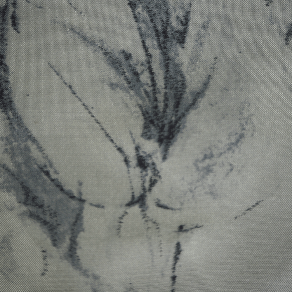 Rosa Silk curtain fabric by Sanderson in mint/grey. - Clearance Fabric Shop