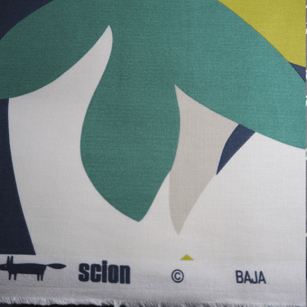 Scion Baja design tropical printed curtain fabric. - Clearance Fabric Shop