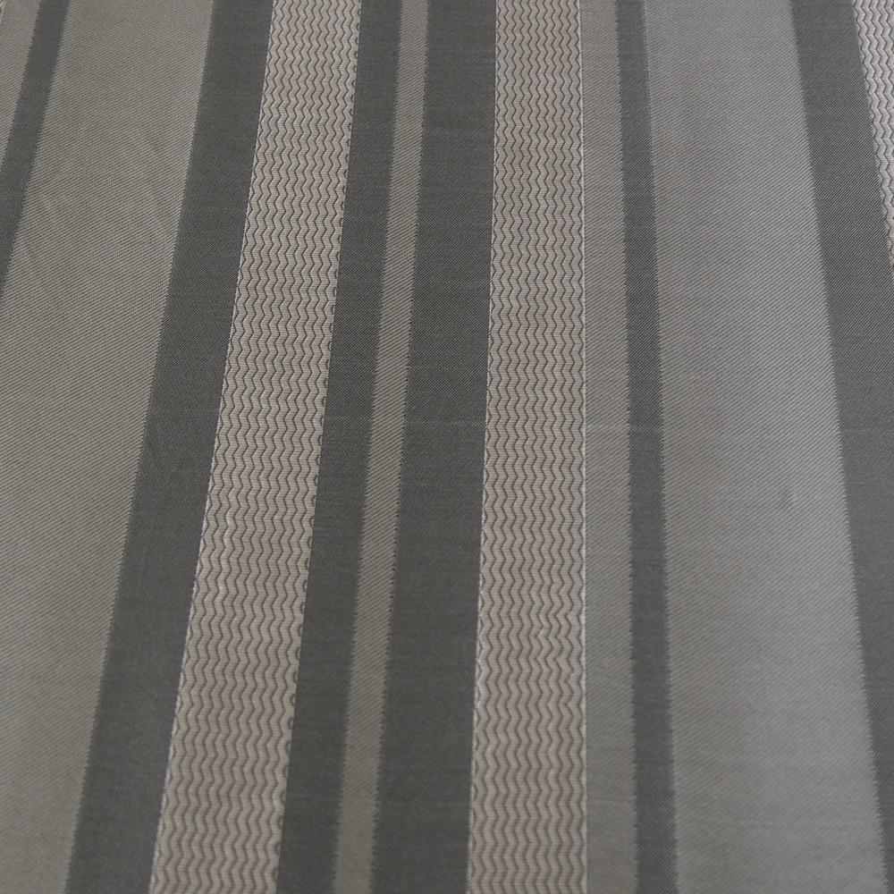 Silver Grey stripe curtain fabric. - Clearance Fabric Shop