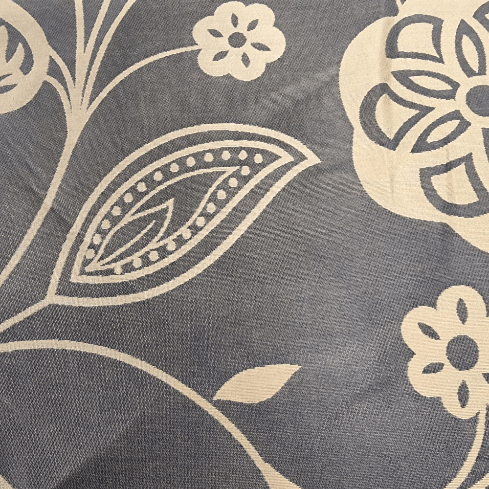 Sinclair Syracuse Lampas Brown and Tan curtain fabric - Clearance Fabric Shop