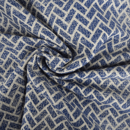 Studio G by Clarke and Clarke Cipriani Ink Curtain and Upholstery Fabric. - Clearance Fabric Shop