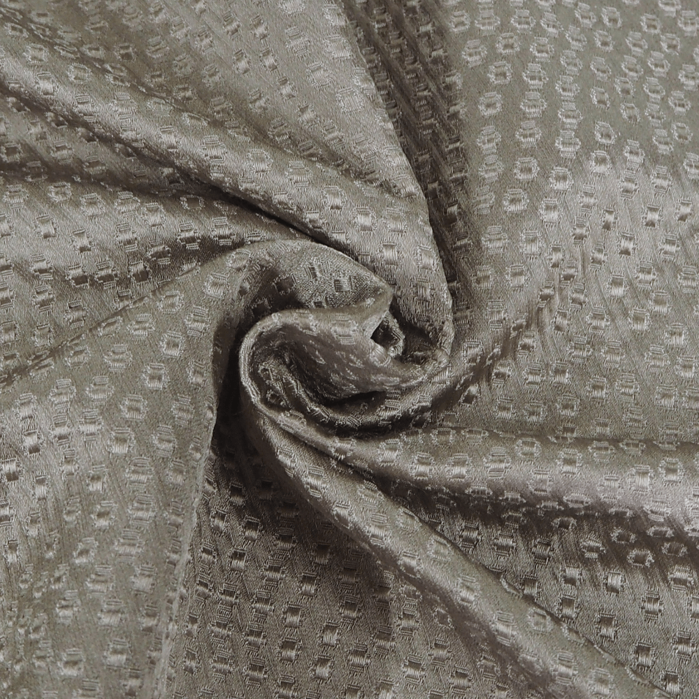 Stunning Taupe Jacquard Curtain and Upholstery Fabric. - Clearance Fabric Shop