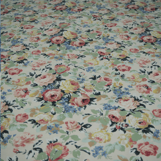 Vintage inspired cottage garden Hardy curtain Fabric. - Clearance Fabric Shop