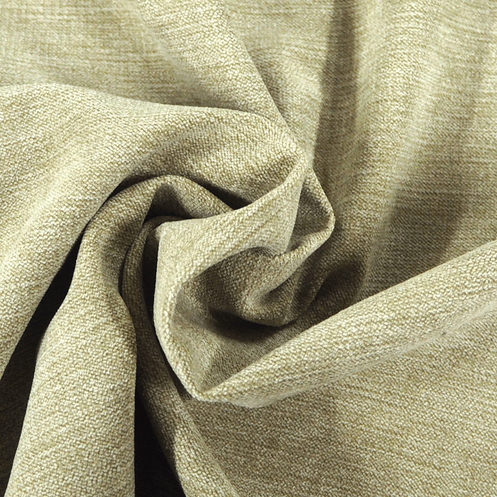 Warm Beige Soft Chenille Curtain and Upholstery Fabric. - Clearance Fabric Shop
