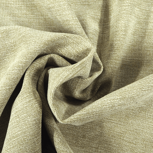 Warm Beige Soft Chenille Curtain and Upholstery Fabric. - Clearance Fabric Shop
