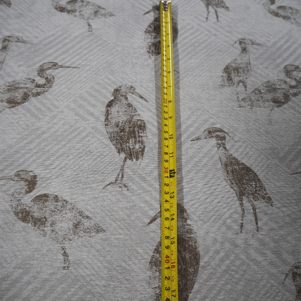 Waterbirds Jacquard Curtain Fabric. - Clearance Fabric Shop