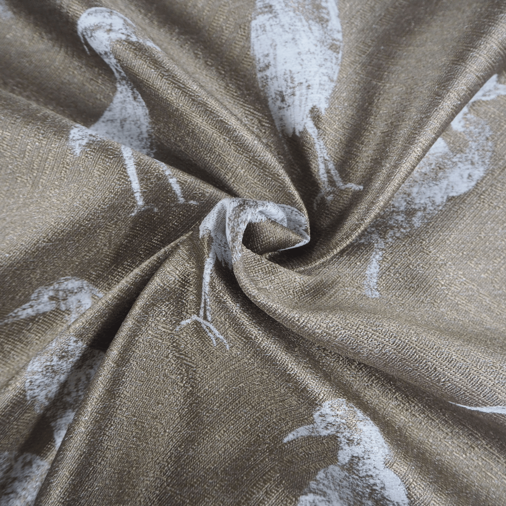 Waterbirds Jacquard Curtain Fabric. - Clearance Fabric Shop