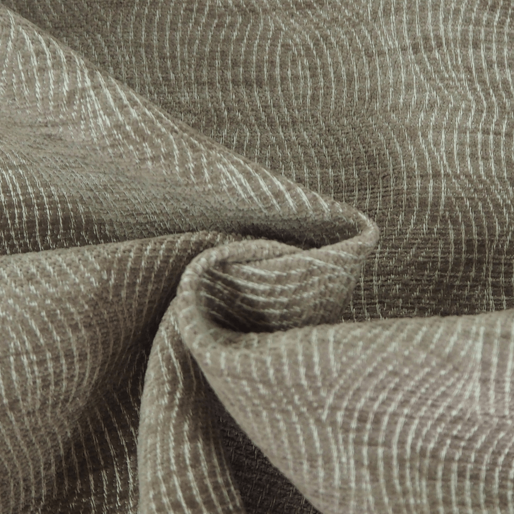 Waterproof and FR Contour Upholstery Fabric Mocha - Clearance Fabric Shop