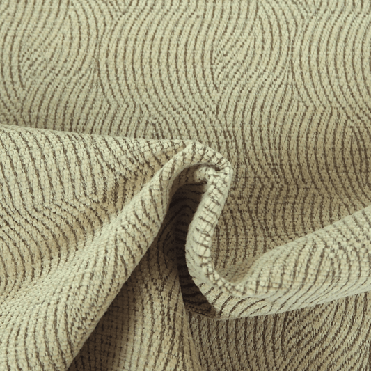 Waterproof and FR Contour Upholstery Fabric Oatmeal - Clearance Fabric Shop