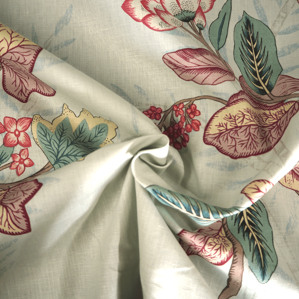 Zoffany Palme floral printed curtain fabric. - Clearance Fabric Shop