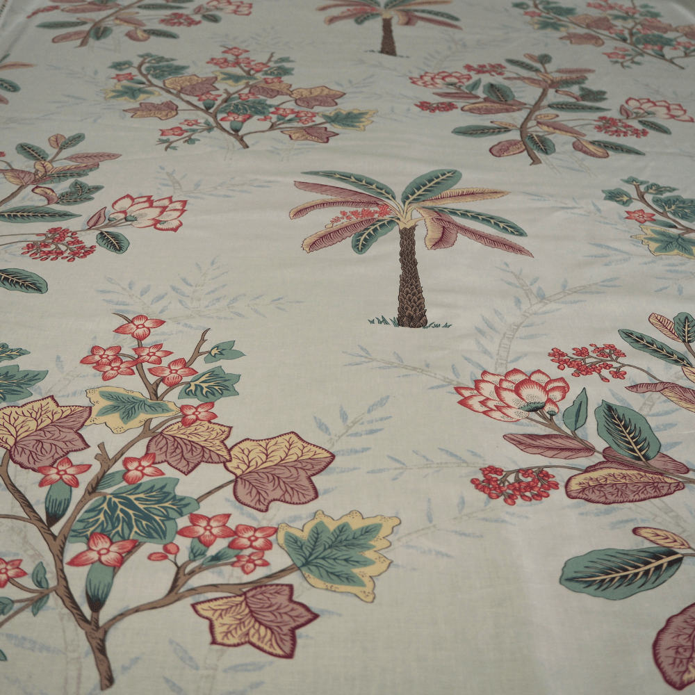 Zoffany Palme floral printed curtain fabric. - Clearance Fabric Shop
